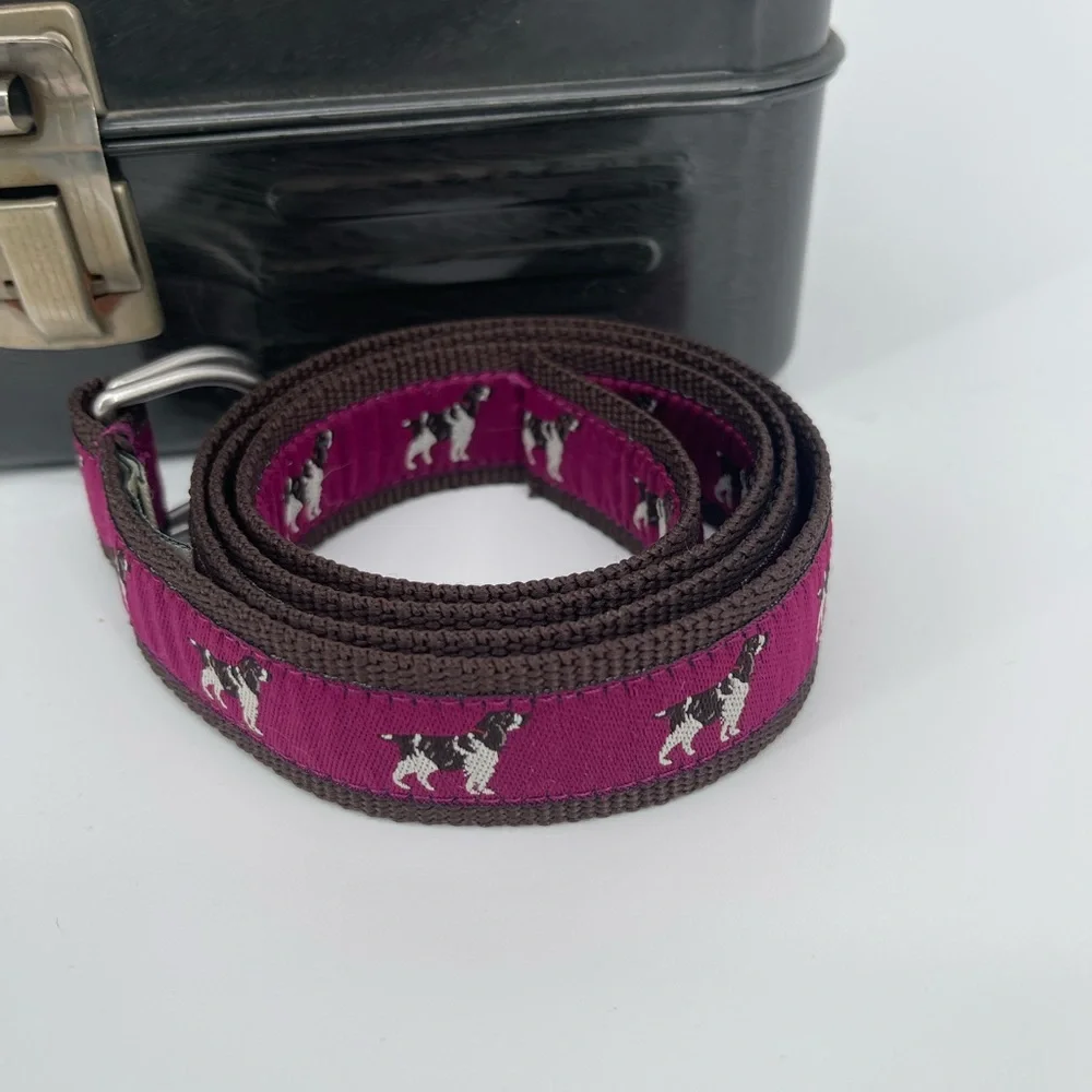 ⭐️LL Bean Purple Dog Belt women’s M/L